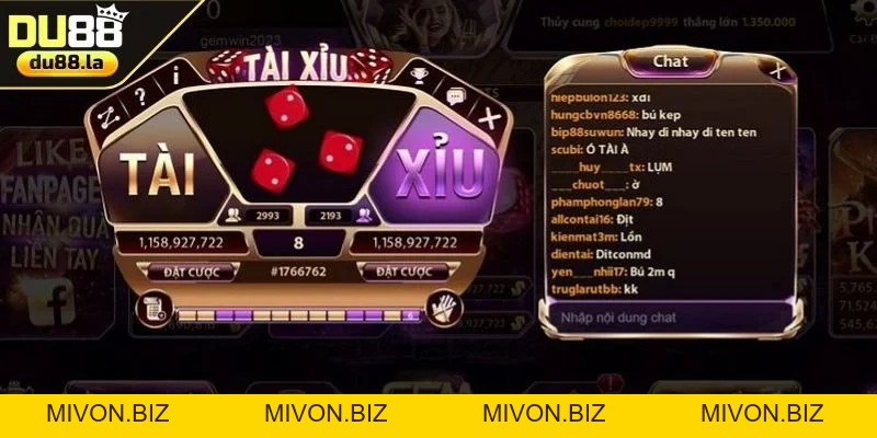 Tài Xỉu Trực Tuyến DU88 – Game Hấp Dẫn Nhất Mọi Thời Đại - mivon