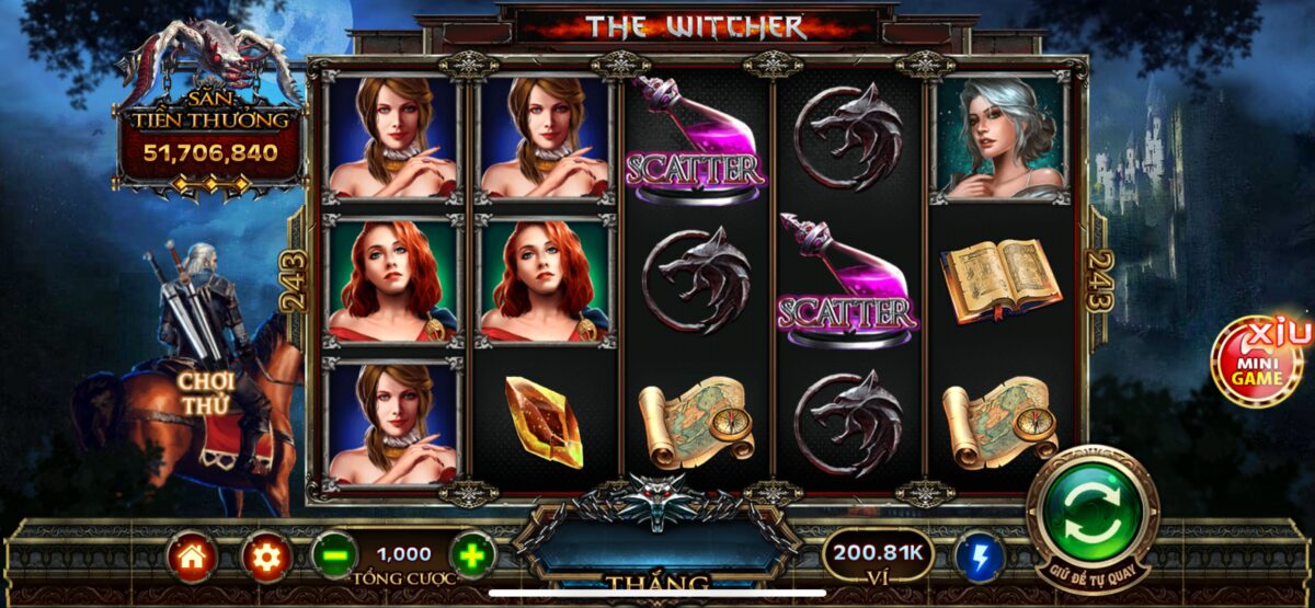 Trải nghiệm slot game The Witcher K8cc - mivon Trải nghiệm slot game The Witcher K8cc - mivon